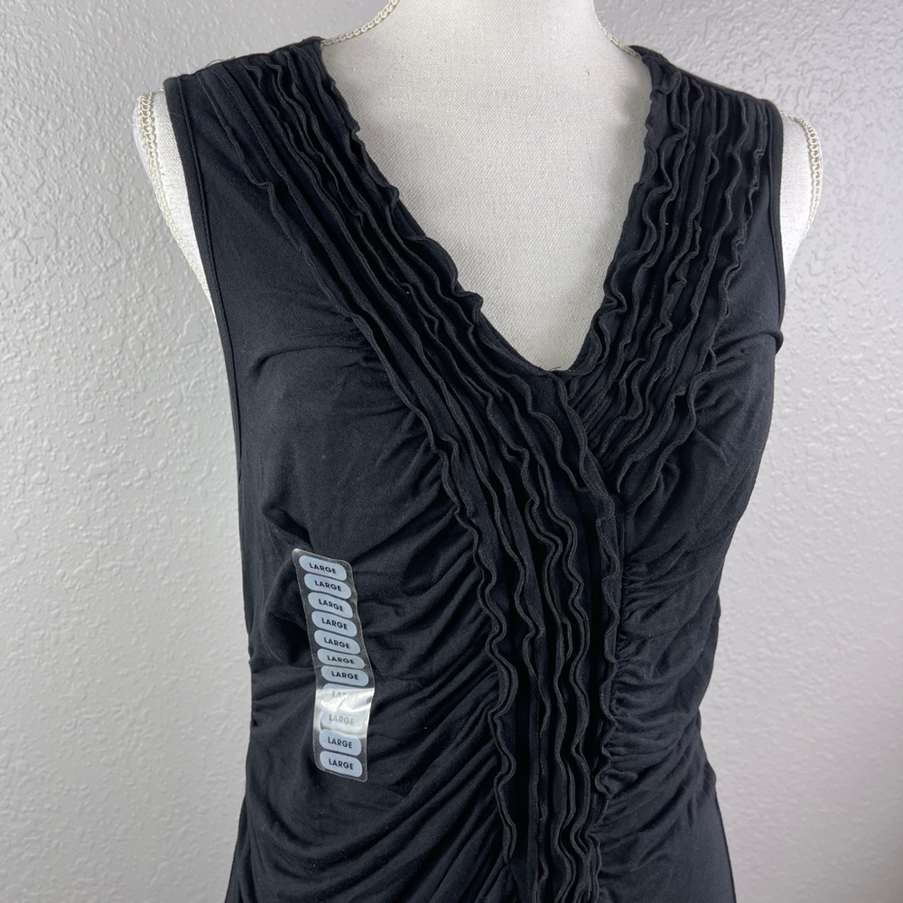 NWT Black Ruffle Tank - Picture 4 of 9